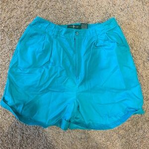 Hunt Club Women’s super high rise cotton turquoise shorts